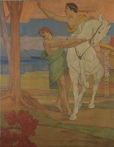 Taking Leave. by Emile Berchmans