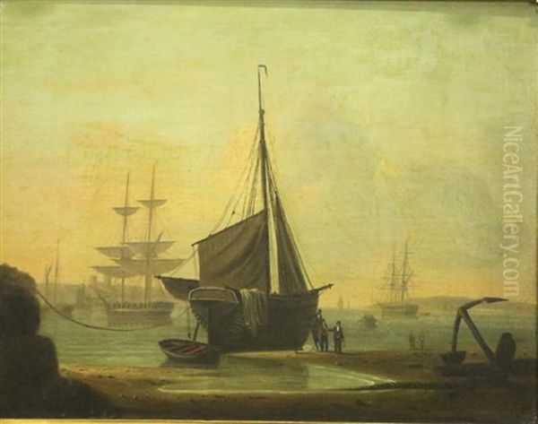 Beached Sail Boat - view 1