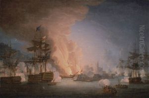 The Bombardment Of Algiers, 27 August 1816 by Thomas Luny