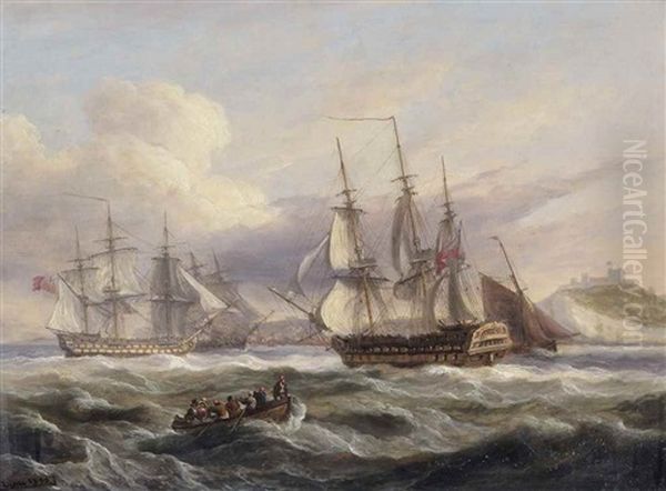 Congested Waters Off The Harbour At Dover - view 1