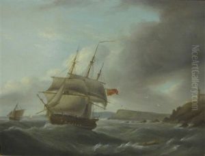 A Frigate Of The Royal Navy In Bantry Bay, Having Left Cork Harbour by Thomas Luny