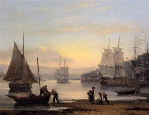 Harbour Scene At Sunset Harbour Scene At Sunset