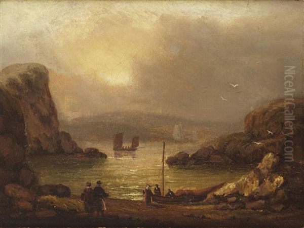 Beach Landing At Sunset - view 1