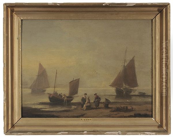 Fisherfolk On Shore - view 1