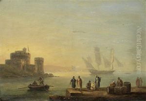 On The Quayside by Thomas Luny
