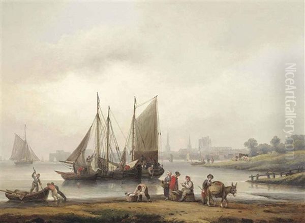View Of Southampton From The East Across The River Itchen - view 1