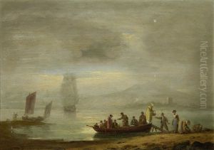 Figures Disembarking A Boat Figures Disembarking A Boat