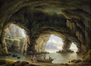 Die Grotta Di Palazzo Bei Polignano A Mare In Apulien by Thomas Luny