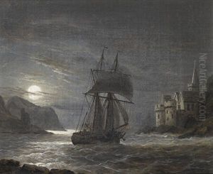 A Brig Entering Dartmouth Harbor