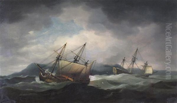 Ships In A Swell - view 1