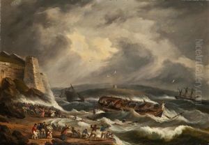The Wreck Of The East Indiaman "dutton" At Plymouth Sound, 6 January