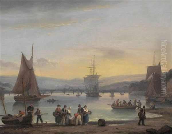Harbor Scene At Teignmouth Devon - view 1