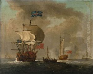 Sotatoimia (men O War) by Thomas Luny