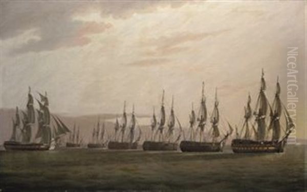 The East India Company's Ship General Goddard Passing Along The Enemy's Line To Bring The Dutch Commander To Action - view 1