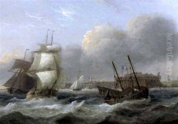 Shipping Off Fort Rouge, Calais - view 1