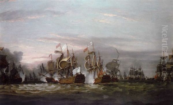 The French Flagship Under Attack At The Battle Of Saintes, 12 April 1782 - view 1