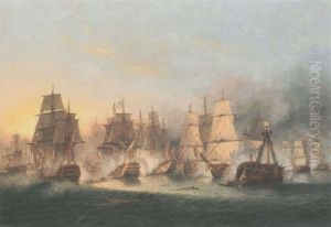 The Battle Of The Saintes, 12th April 1782 by Thomas Luny