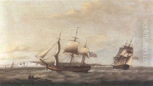 H.m.s."thornton" In Two Positions Off Dover H.m.s."thornton" In Two Positions Off Dover