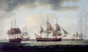 British Men-o-war Off The Dutch Coast