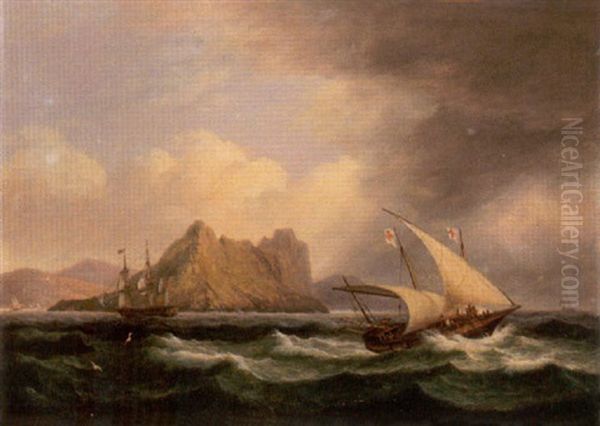 A Xebec Running Before The Storm - view 1