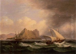 A Xebec Running Before The Storm