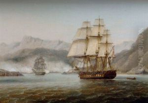 Sailing Into Action At Navarino by Thomas Luny