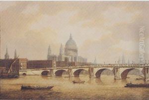 View Of St Paul's Cathedral And Blackfriars Bridge From The Thames View Of St Paul's Cathedral And Blackfriars Bridge From The Thames