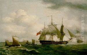Frigates Off The North Foreland by Thomas Luny