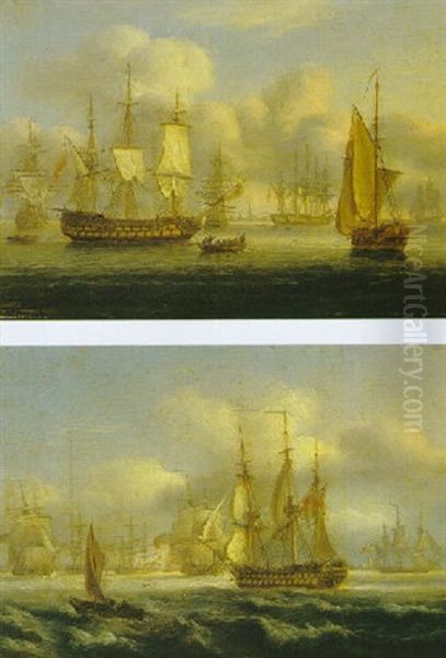 British Men-of-war Off Spithead, Portsmouth - view 1