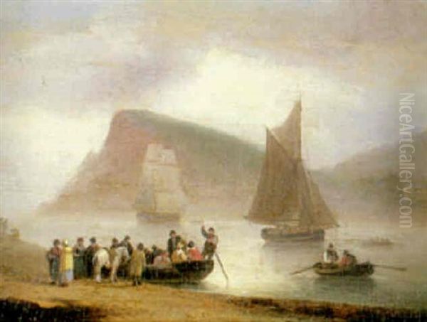 Boarding The Ferry, Teignmouth - view 1