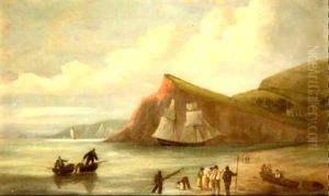 Teignmouth Beach Scenes by Thomas Luny
