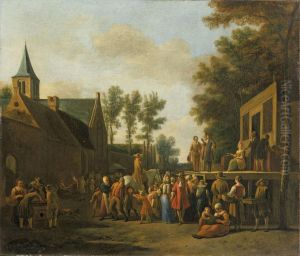 Stadtansicht Mitwanderbuhne by Gerrit Adriaensz Berckheyde