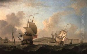 British Men-o'-war And Other Shipping In A Stiff Breeze Off Dover British Men-o'-war And Other Shipping In A Stiff Breeze Off Dover