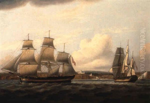 The 'cato' In Two Positions Off Mount Edgecombe, Plymouth - view 1