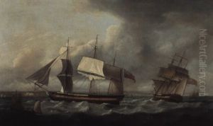 The West Indiaman 'susannah' Off Sandown Castle The West Indiaman 'susannah' Off Sandown Castle