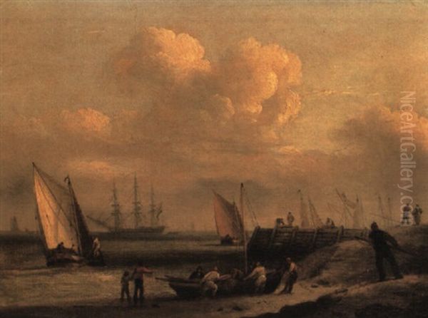 A Harbour View, With A Dutch Frigate Offshore - view 1