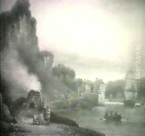 Limekilns By A River, Probablythe Tamar Limekilns By A River, Probablythe Tamar
