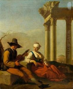 Joueur De Guitare Et Sa Compagne