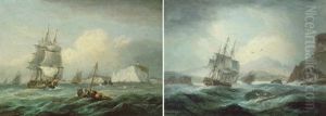 Loch Swilly, Ireland; And The Needles by Thomas Luny