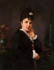 Retrato De Senhora by Miguel Angelo Lupi