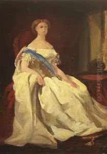 Esutdo Para O Retrato Da Rainha D/ Estefania by Miguel Angelo Lupi