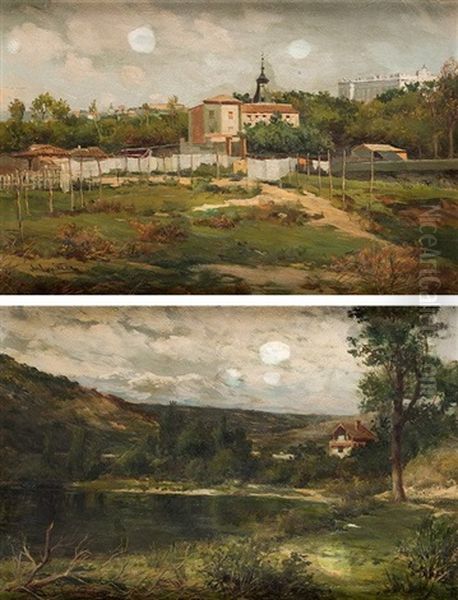 Vista De Madrid Y Casa De Campo Con Lago - view 1
