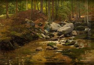 Paisaje Con Rio Y Arboles Paisaje Con Rio Y Arboles