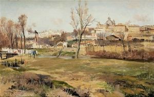 Vista De Madrid Desde El Manzanares