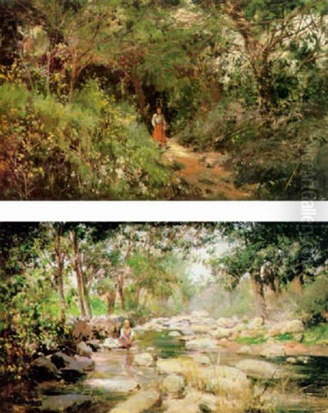 Campesina En El Bosque - view 1