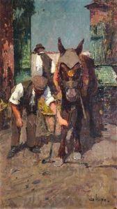 Al Mercato: Contadino Con Cavallo by Alessandro Lupo
