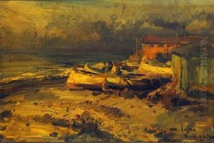 Fishing Boats On A Shore