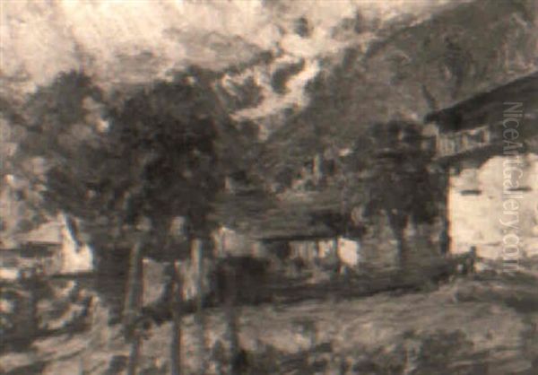 Paesaggio Montano Con Baite - view 1