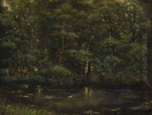Etang Sous Bois by Frans Van Luppen