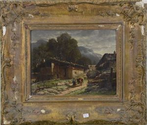 Paysage De Montagne by Gerard Joseph Adrian van Luppen